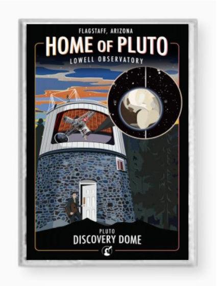 Home Of Pluto Metal Magnet