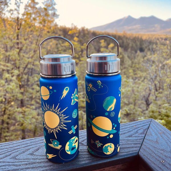 Retro Space 18 oz Steel Bottle