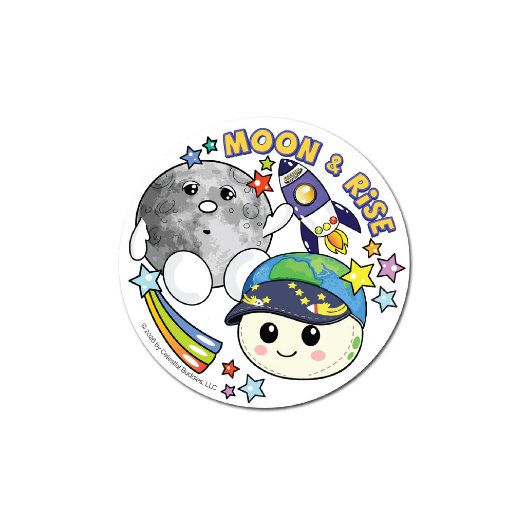 Rise & Moon - Celestial Buddy Sticker