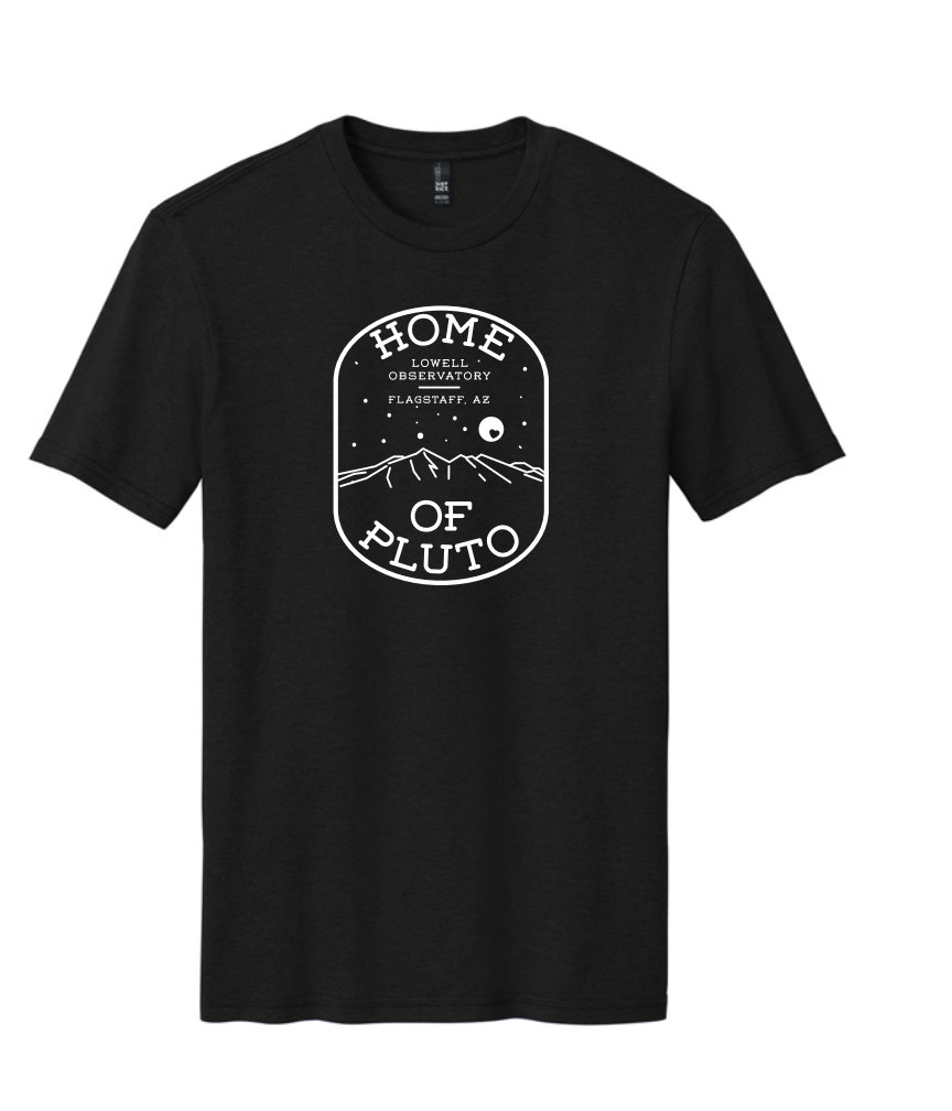 "Home Of Pluto - Peaks" Black T-Shirt