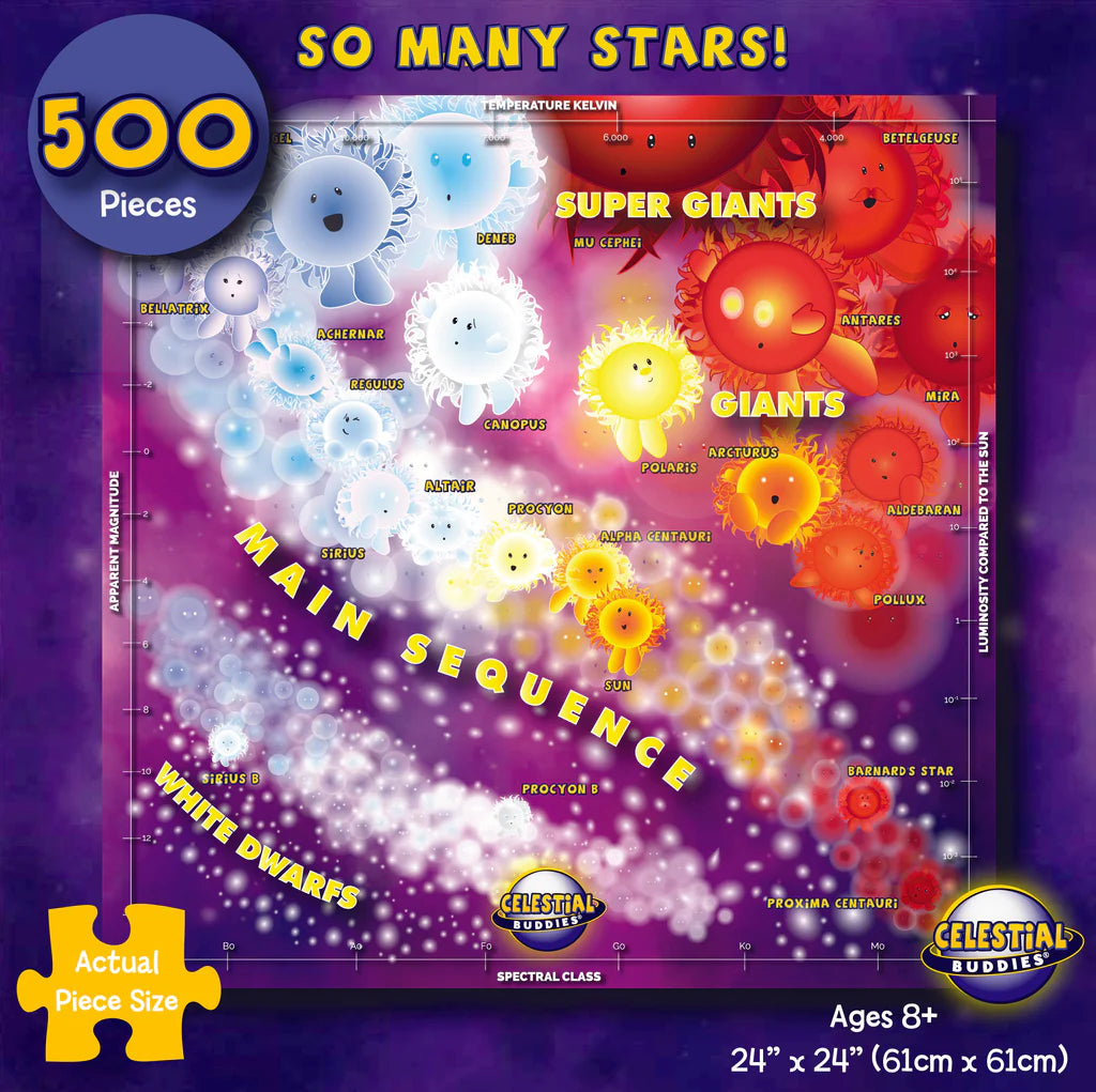 500 Piece Celestial Buddies: So Many Stars! Puzzle
