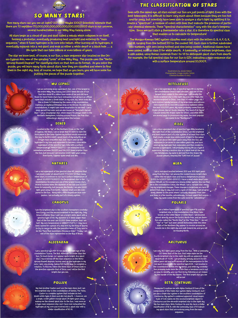 500 Piece Celestial Buddies: So Many Stars! Puzzle