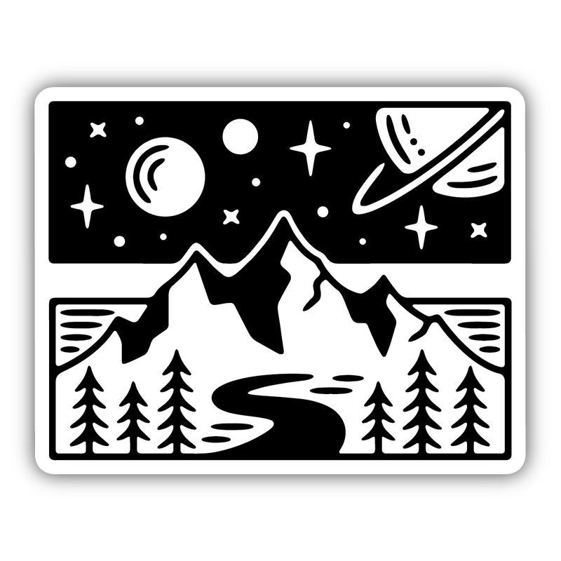 Space Mountain Sticker
