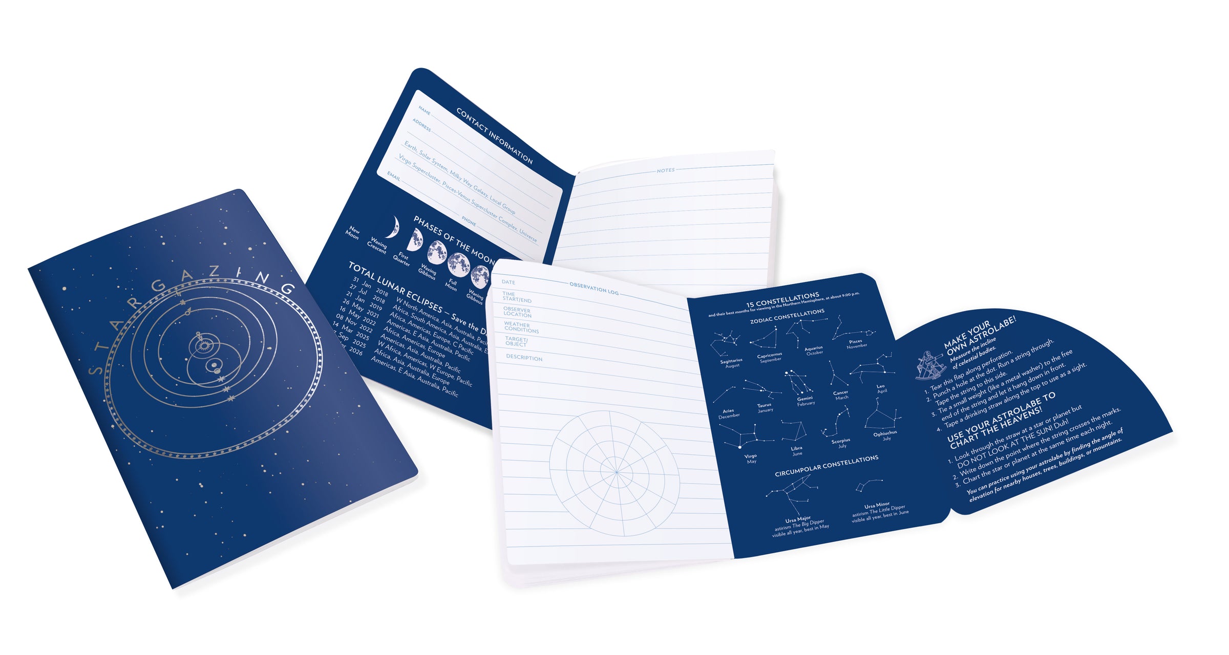 Stargazing Notebook Pocket Size