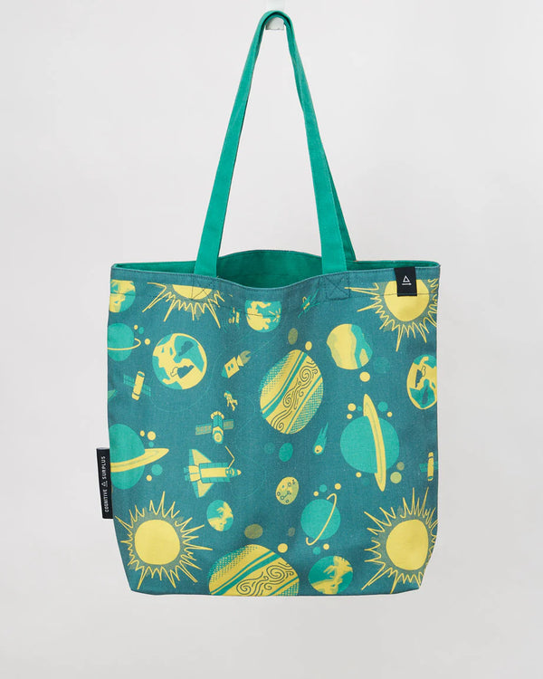 Retro Space Shoulder Tote