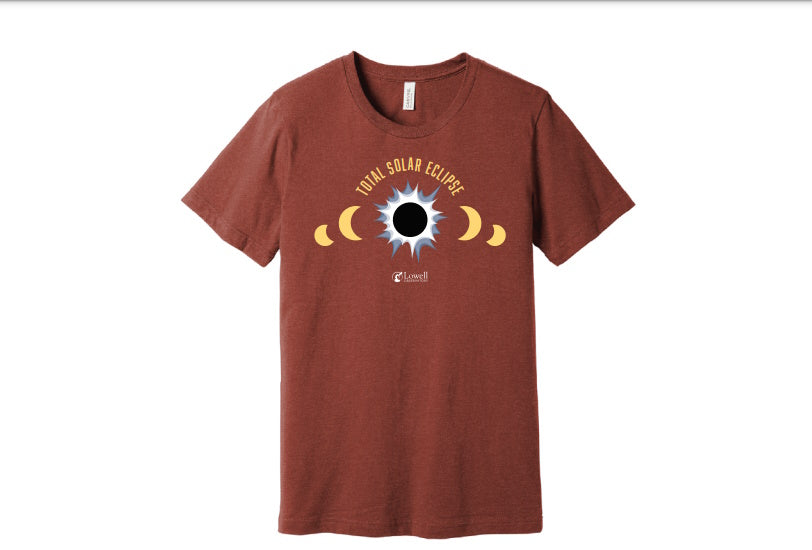 2024 Total Solar Eclipse T-Shirt Clay | Lowell Observatory