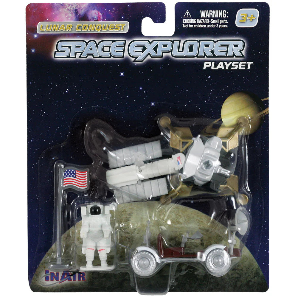 Space Explorer - Lunar Lander with Moon Rover Playset