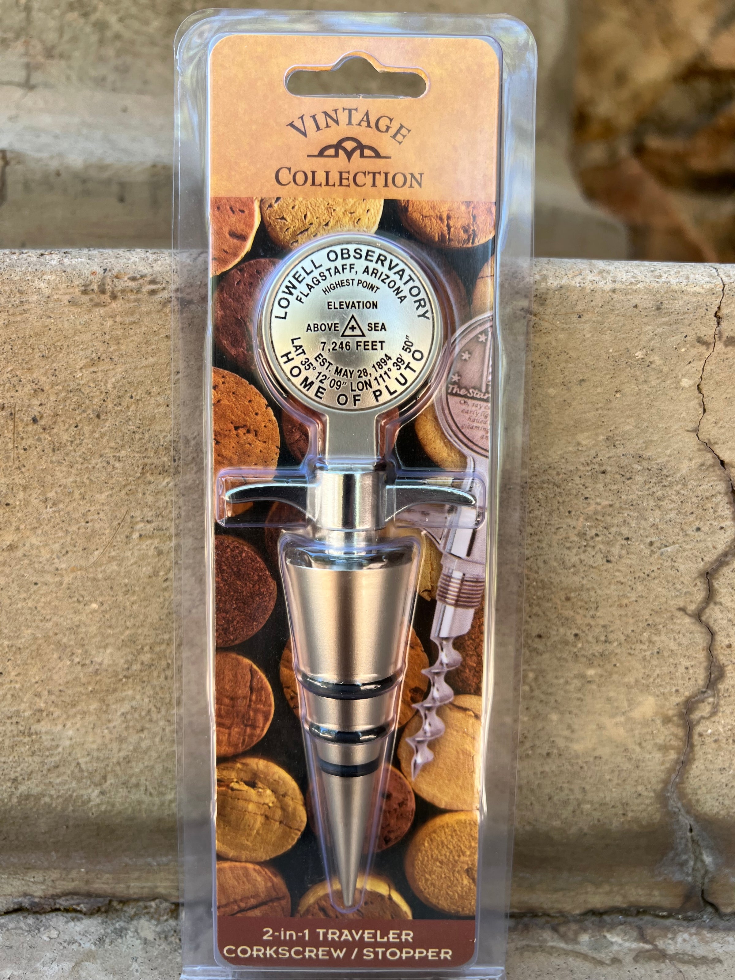 Lowell Benchmark Symbol Wine Stopper