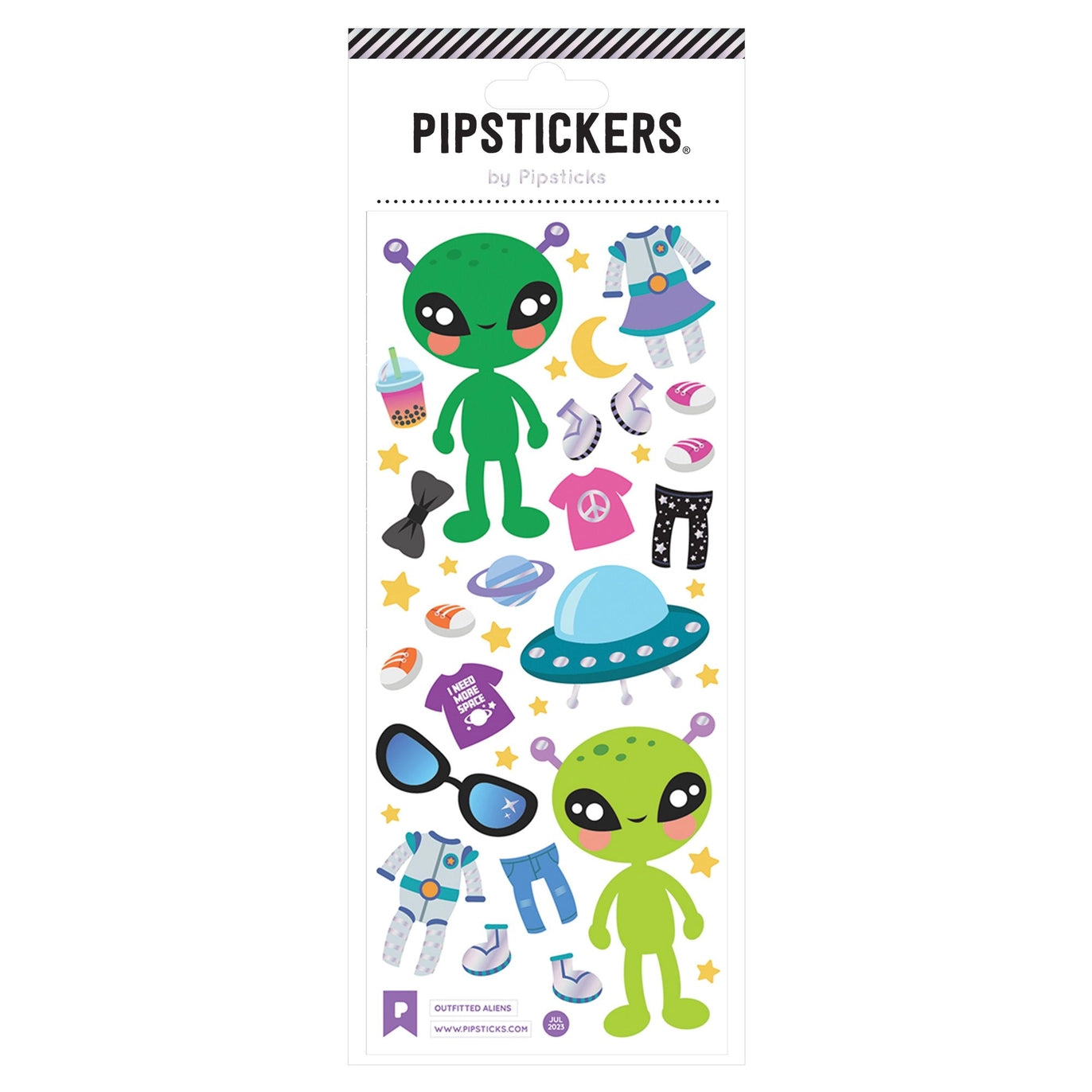 Outfitted Aliens Sticker Set