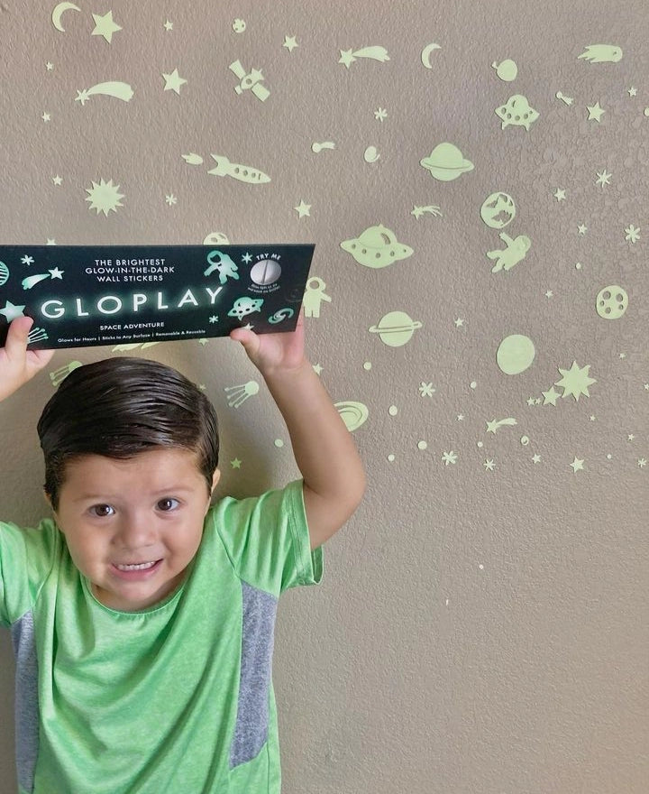 Space Adventure Glow In The Dark Wall Stickers