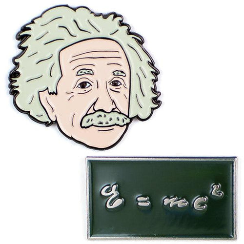 Einstein & E=mc2 Enamel Pin Set