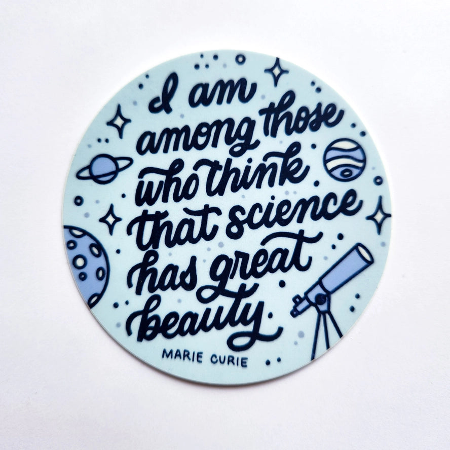 Science Has Great Beauty Sticker