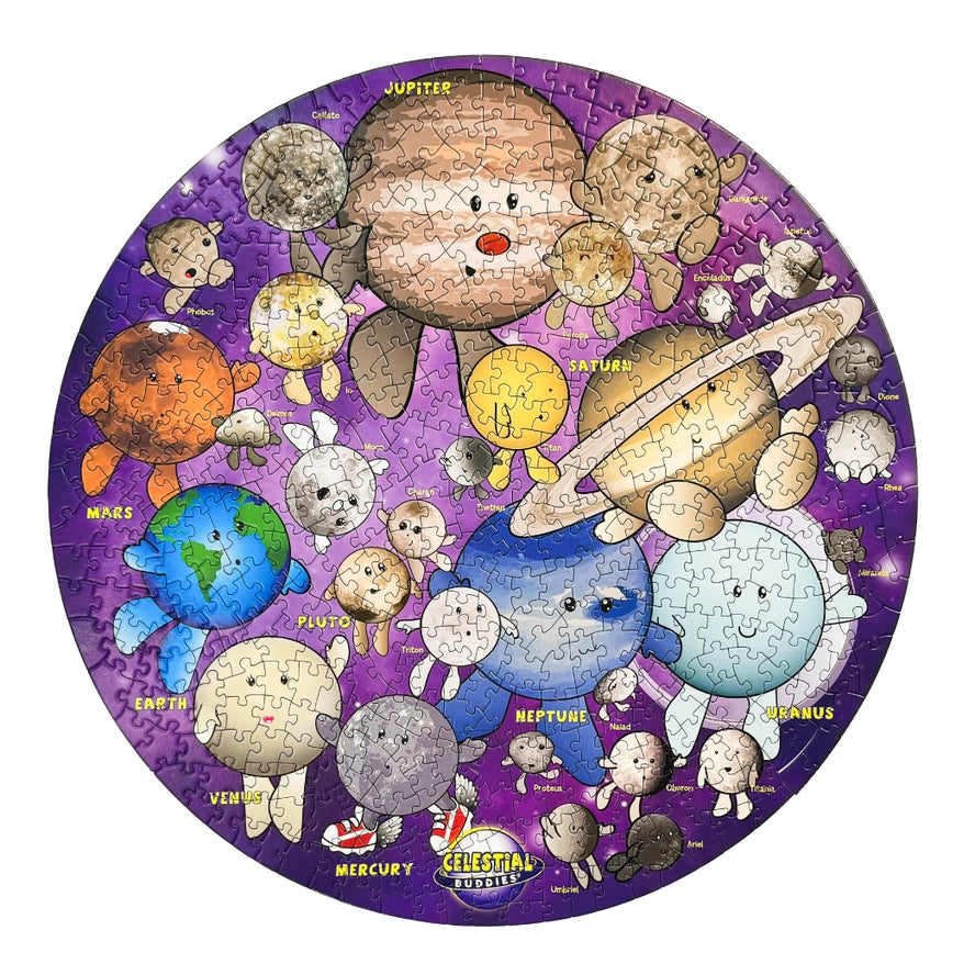 500 Piece Celestial Buddies: So Many Moons! Puzzle