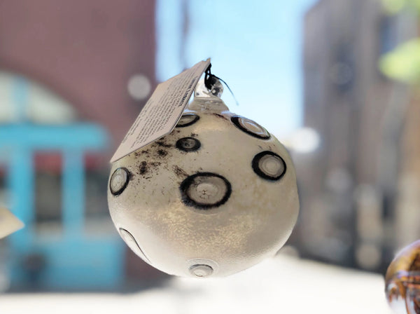 Lowell Observatory Moon Glass Ornament