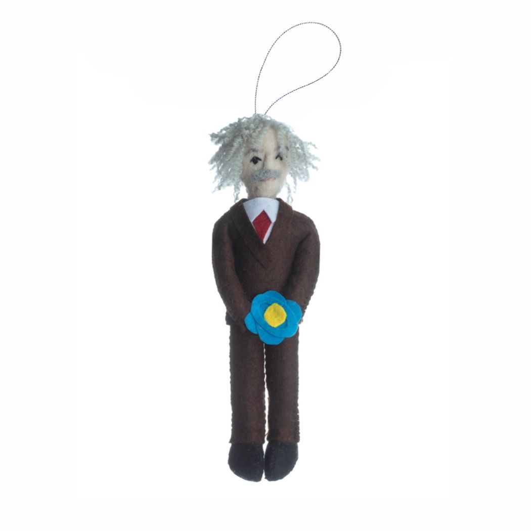 Albert Einstein Felt Ornament