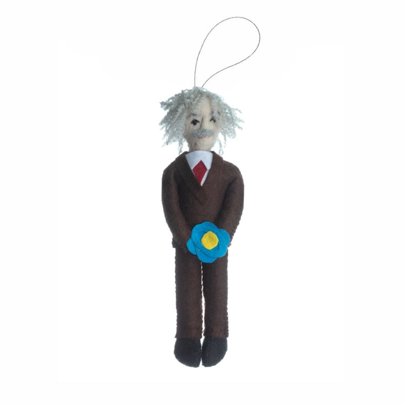 Albert Einstein Felt Ornament