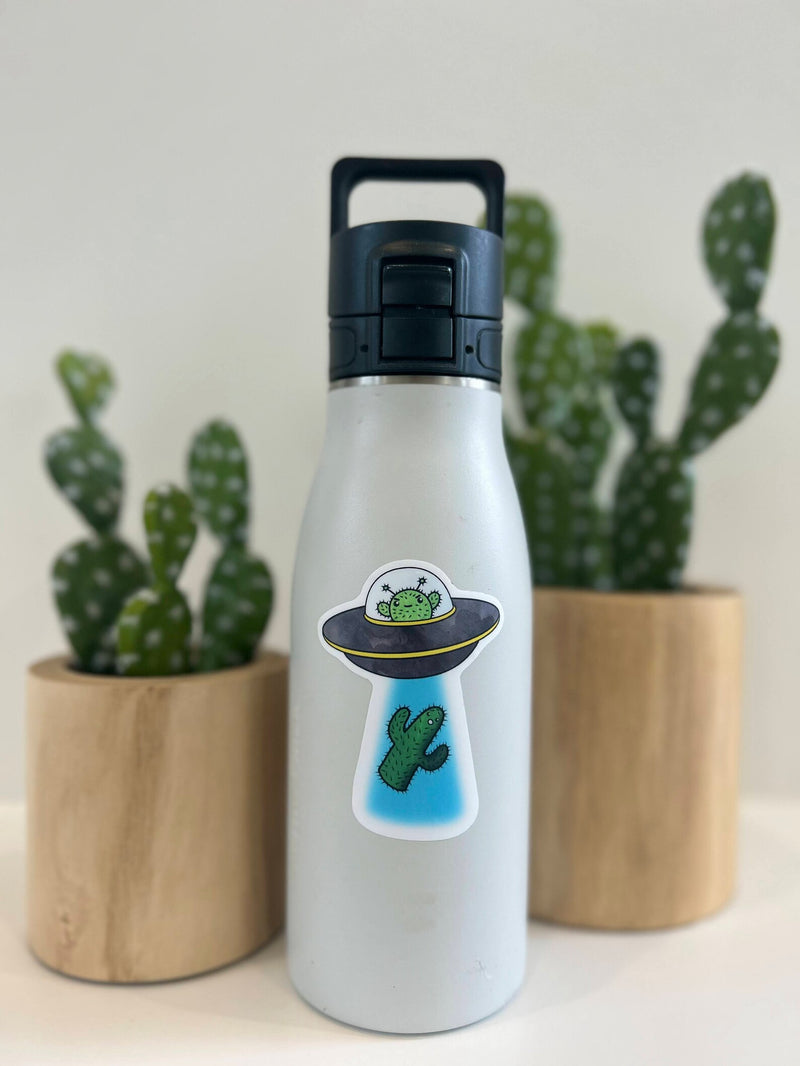 UFO Cactus Alien Sticker