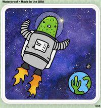 Cactus Astronaut Sticker