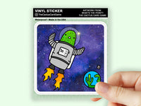 Cactus Astronaut Sticker