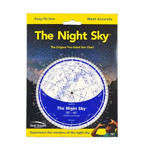 The Night Sky Planisphere 30°-40°N (Small)