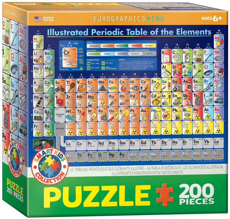 200 - Piece Periodic Table Illustrated Jigsaw Puzzle