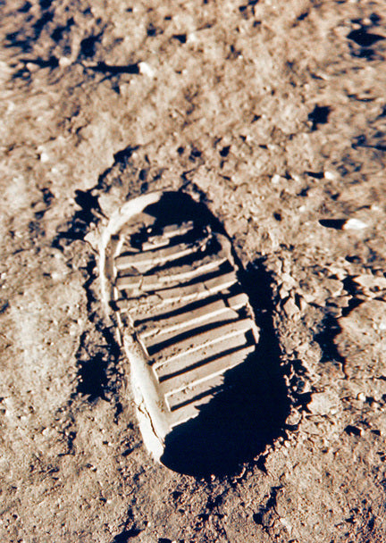 Authentic Cards Apollo 11 Footprint - Postcard