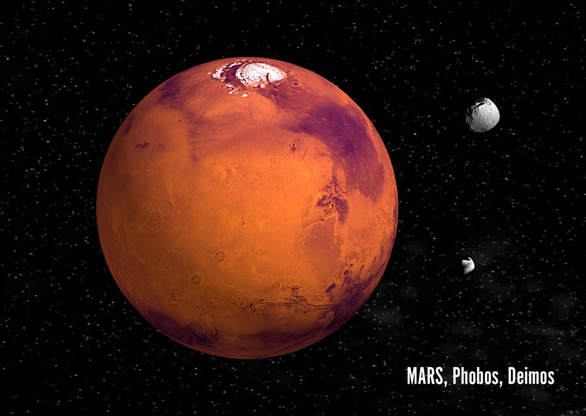 Authentic Cards Mars - Postcard