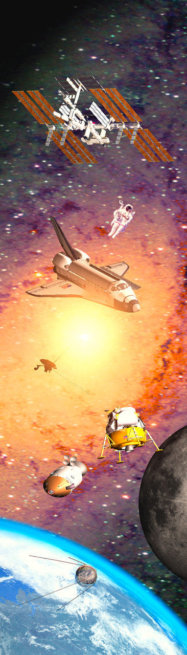 Authentic Cards Milestone in Space - Bookmark