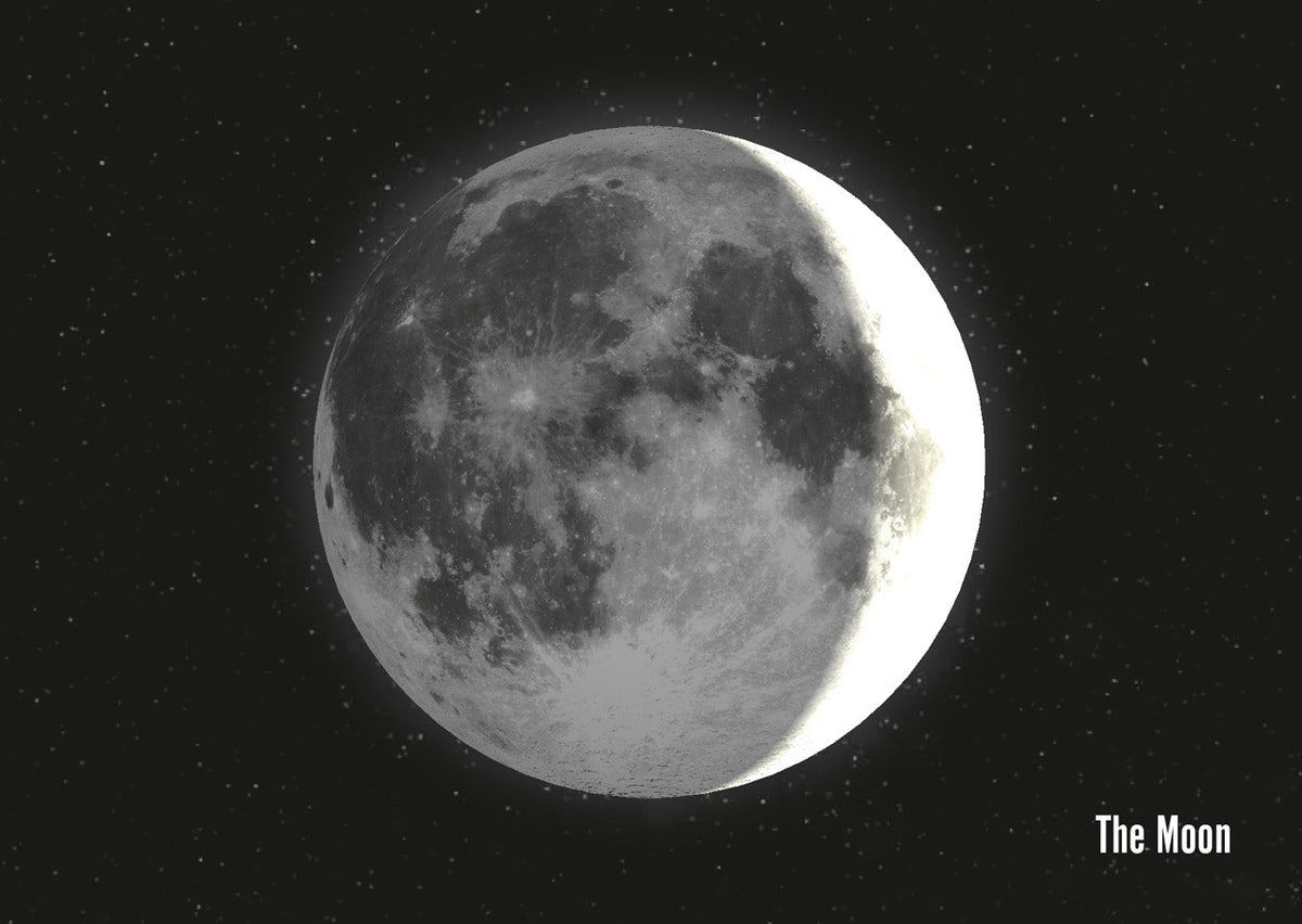 Authentic Cards Moon - Postcard