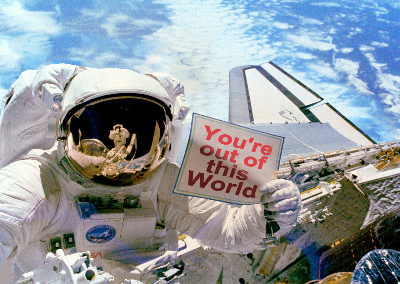 Authentic Cards Out of This World - Postcard