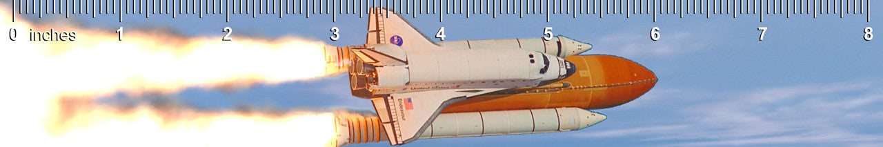 Authentic Cards Shuttle Endeavor - Ruler (Inches)
