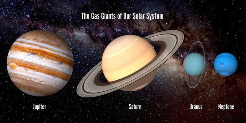 Authentic Cards Gas Giants Long Postcard