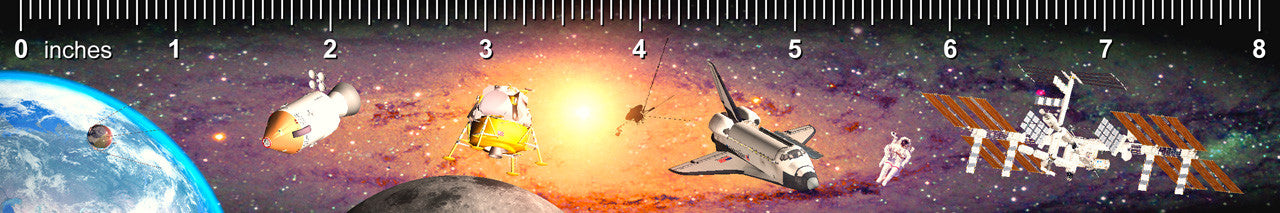 Authentic Cards Milestones in Space - Ruler (Inches)