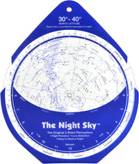 The Night Sky Planisphere 30°-40°N (Small)