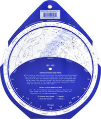 The Night Sky Planisphere 30°-40°N (Large)