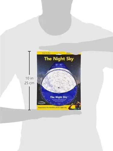 The Night Sky Planisphere 30°-40°N (Large)