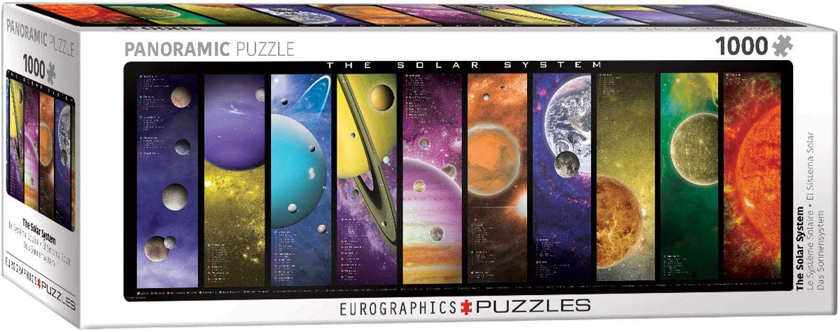 1000 Piece Panoramic Solar System Puzzle