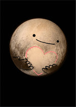 Pluto With Heart Greeting Card