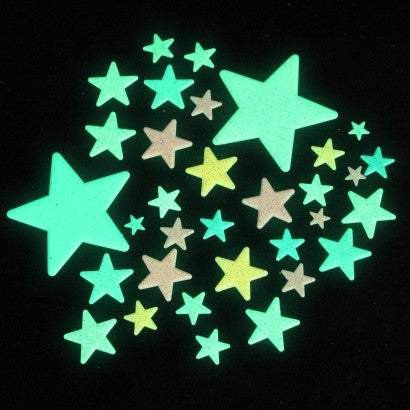 Glow-in-the-Dark Colorful Stars